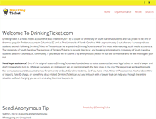 Tablet Screenshot of drinkingticket.com